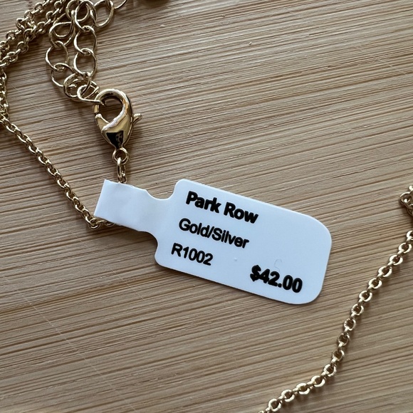 Gold and silver Park Row necklace - Picture 2 of 2